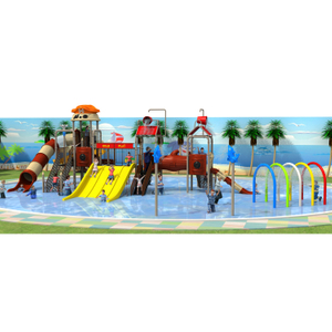 Tobogán de agua para parque de juegos acuáticos al aire libre para parque infantil