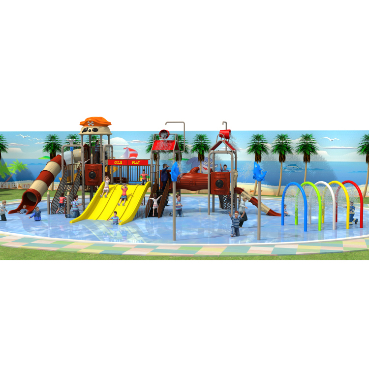 Tobogán de agua para parque de juegos acuáticos al aire libre para parque infantil